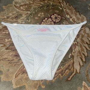 Victoria Secret white mesh looking design bottoms